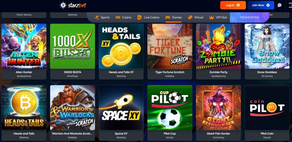 Starzbet Casino klasik kartlar ve masa oyunları sunuyor